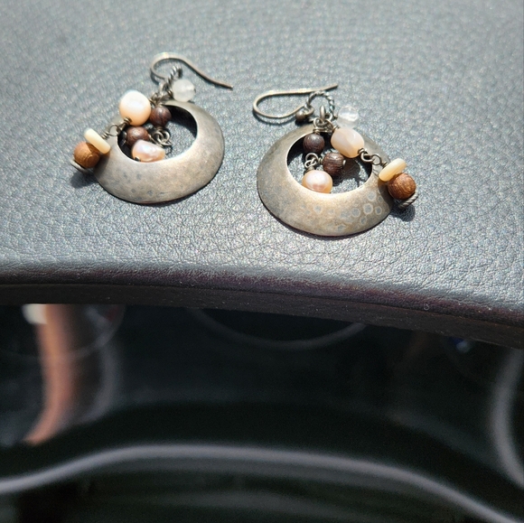 Silpada Sterling and Beaded Earrings - Picture 7 of 9